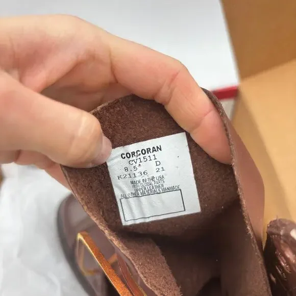 NEW Corcoran CV1511 Historic 10" Brown Jump Boots Men's 8.5 D - Picture 9 of 11